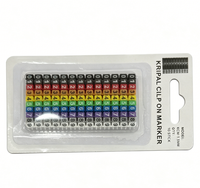 Tubo Marcador de Cables de Colores con Números Impresos del 0 al 9, Etiqueta Reutilizable para Identificación de Cables Eléctricos