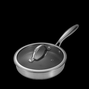 13 Piece lai thép không gỉ Cookware Set 6 Piece Frying Pan Set và Pot Set với nắp đậy ở lại mát mẻ xử lý máy rửa chén an toàn - Product Image 2