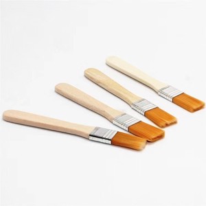 Wooden Handle Yellow Nylon Brush Soft Bristle Painting Cleaning Brush For Computers And Barbecue Use - Product Image 3