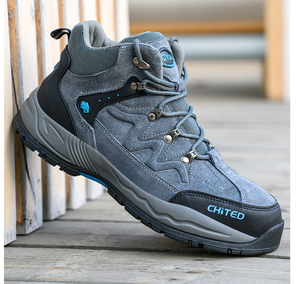 Botas de Seguridad DFS1126 de Cuero Vacuno Marrón con Gamuza, para Trabajo en Exteriores, Calzado de Protección Laboral - Product Image 5