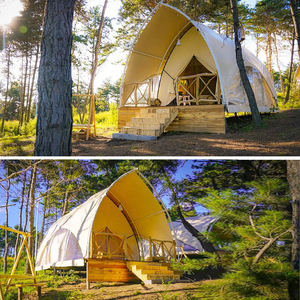 Outdoor Desert Sailing Shape Double Layer Four-Season Waterproof Camping Glamping <b>Tent</b> With One Bedroom & Living <b>Room</b> Camping Ca - Product Image 3