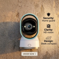 Caméra de sécurité dôme PTZ OEM, moniteur bébé, caméra pour animaux de compagnie, détection de mouvement, 1080P 3MP, audio bidirectionnel, vision nocturne, IP55, CMOS, Cloud