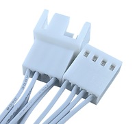 Hub de répartition de ventilateurs 3 voies, connecteur de carte mère simple vers triple connecteur 3 broches 4 broches pour refroidisseurs de processeur avec régulation intelligente de la vitesse