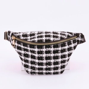 กระเป๋าคาดเอวแบบครอสบอดี้ โพลีเอสเตอร์ สั่งทำได้ตามต้องการ สำหรับทุกเพศ ทุกวัย น้ำหนักเบา สีดำ สีขาว เหมาะสำหรับฤดูหนาว พร้อมซิป เป็นของขวัญ - Product Image 1