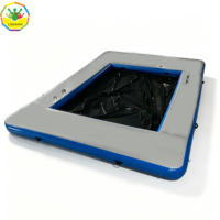 Plateforme flottante gonflable personnalisée, ponton flottant en PVC pour yacht, piscine, divertissement aquatique
