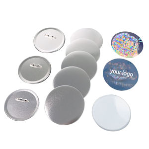 Di buona qualità in metallo distintivo in metallo bottone di latta semplice perno bianco 25mm 38mm 44mm pulsante distintivo Pinback - Product Image 4