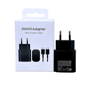 Cargadores superrápidos USB tipo C originales de 25W y 2 unidades, con cable tipo C a tipo C para <span class=keywords><strong>Samsung</strong></span> Galaxy S25, S24, S23, S22, S21, S20 - Product Image 1