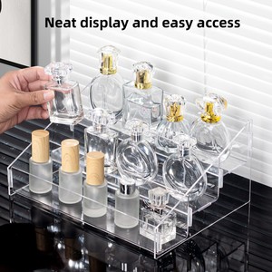 Hiện Đại Trong Suốt Thân Thiện Với Môi Acrylic Thang Hiển Thị Đứng Làm Tay Mù Hộp Lưu Trữ Giá Cho Nước Hoa Rượu Vang Đồ Uống - Product Image 2