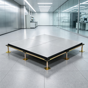Calcium Sulphate PVC Finish Wood Grain Modern A-Class Fireproof Raised <strong>Floor</strong> for Hospital Data Center Workshop Adjustable - Product Image 1