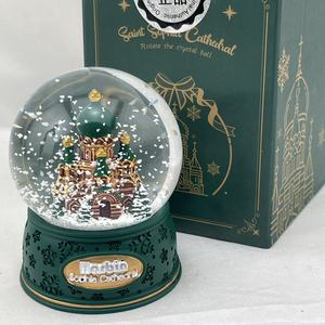 Harbin sofia กล่องดนตรีคริสตัลรูปดอกไม้ทำจากผ้าไหมของโบสถ์ไฟเปลี่ยนสีได้ตามต้องการสำหรับวันเกิดของนักท่องเที่ยว - Product Image 6