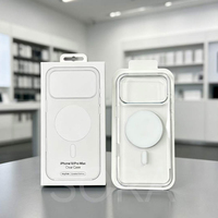 Étui magnétique transparent personnalisé en PC de 2,0 mm pour iPhone 18 Pro Max, anti-jaunissement, officiel 1:1, antichoc, vente en gros aux États-Unis