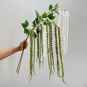 Follaje Artificial Colgante de Rafia, Palmera, para Bayas, <span class=keywords><strong>Celosia</strong></span> Colgante, Sauce Llorón, Amaranto, Colas Largas, Decoración del Hogar Artificial - Product Image 4