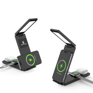 Lampe de bureau Magsafered 4 en 1 Station de charge sans fil magnétique à chargement rapide avec batterie externe 50000mAh pour iPhone, <span class=keywords><strong>Airpods</strong></span> et iWatch - Product Image 3