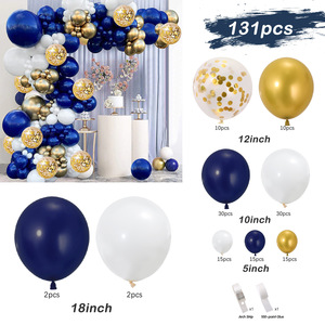 Arche de ballon en Latex bleu ensemble <span class=keywords><strong>anniversaire</strong></span> fête des mères décorations de fête de remise des diplômes ballons jetables écologiques <span class=keywords><strong>pour</strong></span> filles hommes - Product Image 5