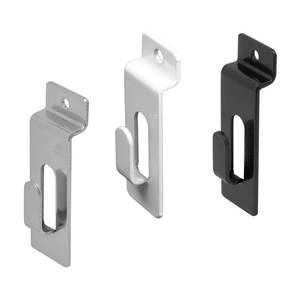 Kim loại khung ảnh đá đen tường notch móc hiển thị Kệ đồng hồ treo tường phụ kiện <span class=keywords><strong>slatwall</strong></span> hình ảnh móc - Product Image 1