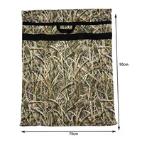 Sac de chasse en maille camouflage avec bretelles réglables, matériau respirant, idéal pour transporter des canards