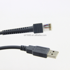 โรงงานขายส่ง<span class=keywords><strong>สาย</strong></span>สแกนเนอร์ USB สีเทา RJ50 ถึงสาย USB ประเภท A - Product Image 1