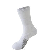 Chaussettes de sport professionnelles pour hommes, montantes, de basketball, sans couture, antibactériennes, pour la vente en gros