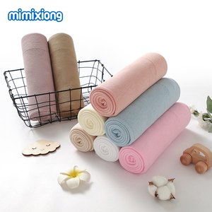 2024 mimixiong Oeko Tex trẻ sơ sinh em bé dệt kim broadside mềm mại và mỏng theo dõi bông móc bé giường chăn - Product Image 2