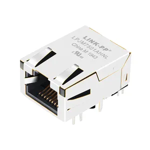 Tab Up Shield 1 Port RJ 45 Jack 5G Base-t Low Profile Female RJ45 Connector