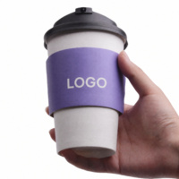 Selongsong Gelas Kopi Kardus Putih/Pulp Virgin Ramah Lingkungan, Biodegradable, dan Dapat Didaur Ulang dengan Logo Kustom untuk Minuman Panas/Dingin