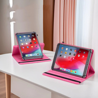 Étui universel rotatif à 360° en cuir PU texture litchi léger pour tablette iPad 7 8 9 10 10,2 pouces