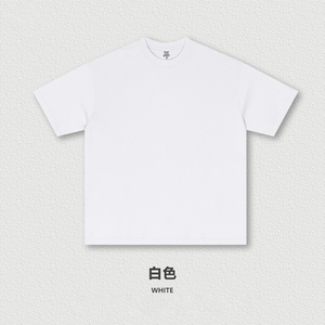 เสื้อยืดคอกลมแขนสั้นสีเทาซีดสำหรับผู้ชาย ผ้าฝ้ายเจอร์ซีย์ 100% ทรงปกติ สวมใส่สบาย - Product Image 2