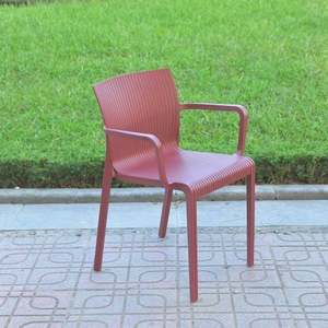 TM17 Premium | All-Weather <b>Stackable</b> Plastic Cafe Armchair - Product Image 2