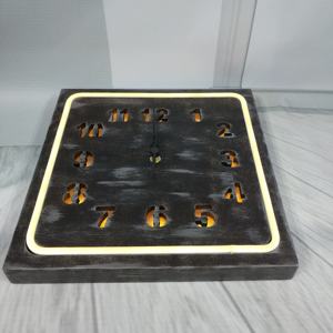 Hiasan dinding rumah liburan kualitas daftar baru dan ornamen jam dinding modis kayu indah - Product Image 3