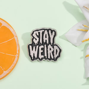 Fique Estranho Esmalte Pins Gótico Do Punk Coração Broches Decorativo Mochila Lapela Badge Halloween Jóias Presente Atacado - Product Image 2