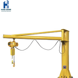 Grúa Giratoria de Brazo Articulado Hugecrane a Precio Económico, Grúa Portátil Pequeña con Rotación de 360 Grados, Columna Fija, 5 Toneladas, 6 m de Alcance - Product Image 3