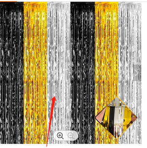 ستائر معدنية برتقالية خلفية من الستائر ، ستائر ستائر معدنية لقطعة واحدة - Product Image 6