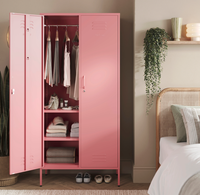 Armoire de rangement métallique multi-compartiments, casier en acier avec serrure à clé, vente directe d'usine, personnalisation possible