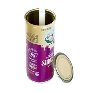 飲料用の標準的なカスタマイズカラー印刷食品缶ミルクジュース缶食品包装