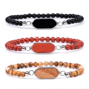 Iron Trendy <b>Bracelet</b> Natural Stone Expert In-house Production Quick Lead Time Holiday Gift Unisex Bulk Vacuum Plating Standard - Product Image 4