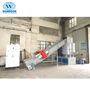 100-1000kg/h Waste Plastic Densifier Clothes Agglomerator Machine With Metal Detector