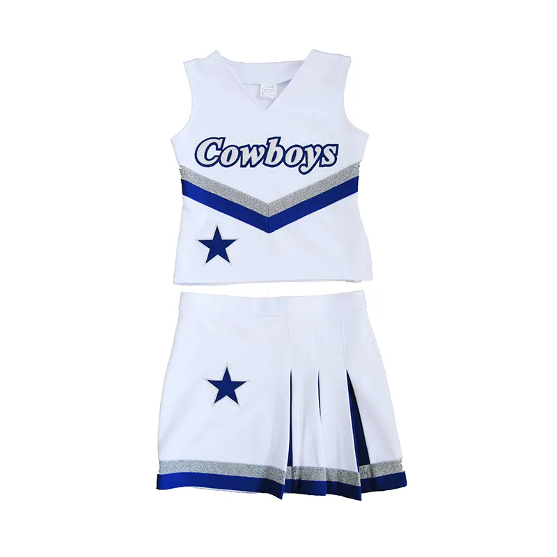 Aceitar Custom design sublimação elogio prática desgaste traje Cheerleader uniformes para crianças meninas