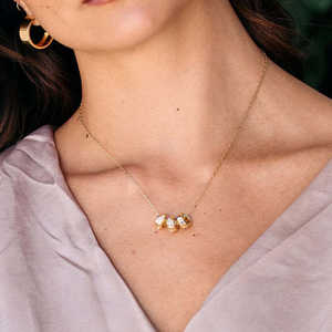 Collar <span class=keywords><strong>con</strong></span> Anillo de 12 Piedras de Nacimiento Coloridas, Accesorio Circular Giratorio <span class=keywords><strong>con</strong></span> Gemas para Joyería Hecha a Mano - Product Image 3