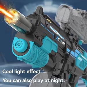 Hot M416 Pistola de agua eléctrica Potente pistola de chorro de agua automática de alta capacidad con tapa de fuego Light-up Summer Outdoor Toy para niños - Product Image 3