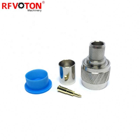 Pasokan Pabrik N Male Plug Crimp Tanpa Solder Lmr400 Rg8 7D-FB Konektor Koaksial RF Rohs Tersedia di Stok