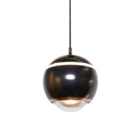 Lampe suspendue moderne simple et luxueuse en aluminium, abat-jour en acrylique givré blanc, LED 3000K, hauteur réglable, lumière de plafond noire + blanche