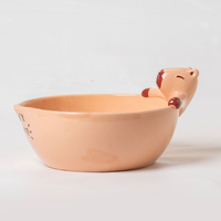 Ensemble de bol et d'assiettes en céramique Capybara mignon Design écologique pour une expérience culinaire confortable et adorable de 250ml