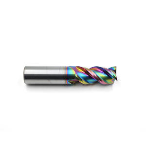 Fraise à queue solide 55HRC à 3 cannelures, revêtement DLC, hélice 30°, OEM pour aluminium - Product Image 5