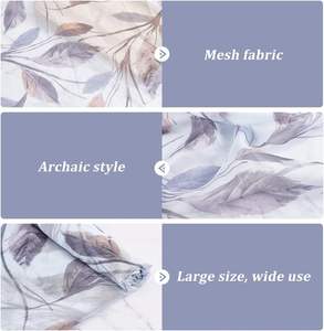 Foglia di Chiffon tessuto 59 pollici di larghezza <span class=keywords><strong>ardesia</strong></span> grigio tessuto per cucire Vintage poliestere tessuto trasparente - Product Image 5