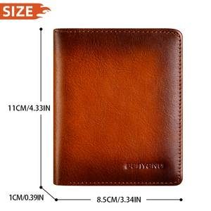 <span class=keywords><strong>Portefeuille</strong></span> <span class=keywords><strong>Homme</strong></span> en Cuir <span class=keywords><strong>Vertical</strong></span> Ultra-Fin et Compact en Cuir de Vachette Véritable, Version Courte, Nouveau Modèle 2024, Porte-Cartes et Permis de Conduire - Product Image 6