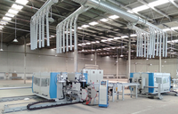 Machine de tenonnage double extrémité haute précision pour la production de revêtements de sol stratifiés, équipement de traitement pour ligne de production