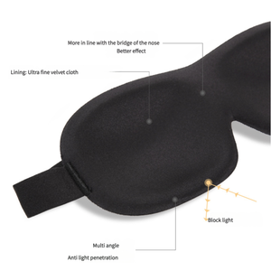 Antifaz para Dormir de Algodón Tejido Suave y Satinado, Cómodo, Elástico, para Uso Doméstico, con Logotipo Personalizado OEM, Venta al Por Mayor - Product Image 3