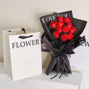Ammy 11 Rosa Flores Artificiales Ramo Venta Caliente Conservado Navidad Día de San Valentín Envoltura de Regalo Graduación Día DE LA Madre - Product Image 2