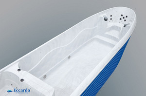 Jardin extérieur sur pied Bains à remous privés Massage en acrylique <span class=keywords><strong>Piscine</strong></span> sans fin <span class=keywords><strong>Spa</strong></span> Whirlpool avec système de contrôle Balboa - Product Image 2