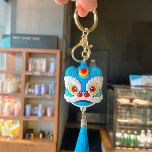 Llavero con Cabeza <span class=keywords><strong>de</strong></span> León, Amuleto <span class=keywords><strong>de</strong></span> la Suerte, Estilo Chino, para Llaves <span class=keywords><strong>de</strong></span> Coche, Colgante para Bolso, Llavero Creativo con León - Product Image 5